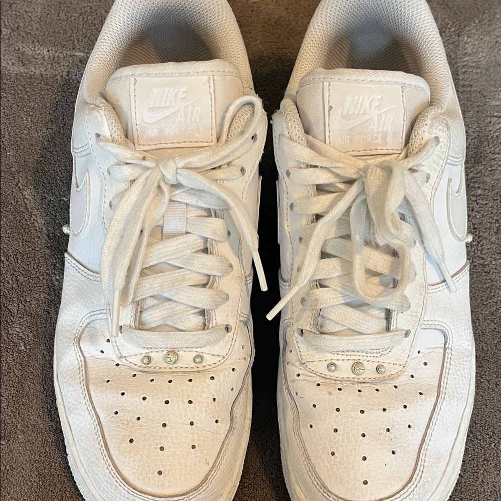 Nike Air Force 1 Low Top White Sneakers